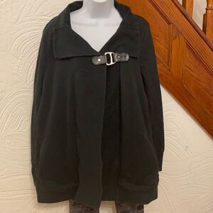 Lauren Ralph Lauren Black Cotton Jacket/ Cardigan EUC Sz XL